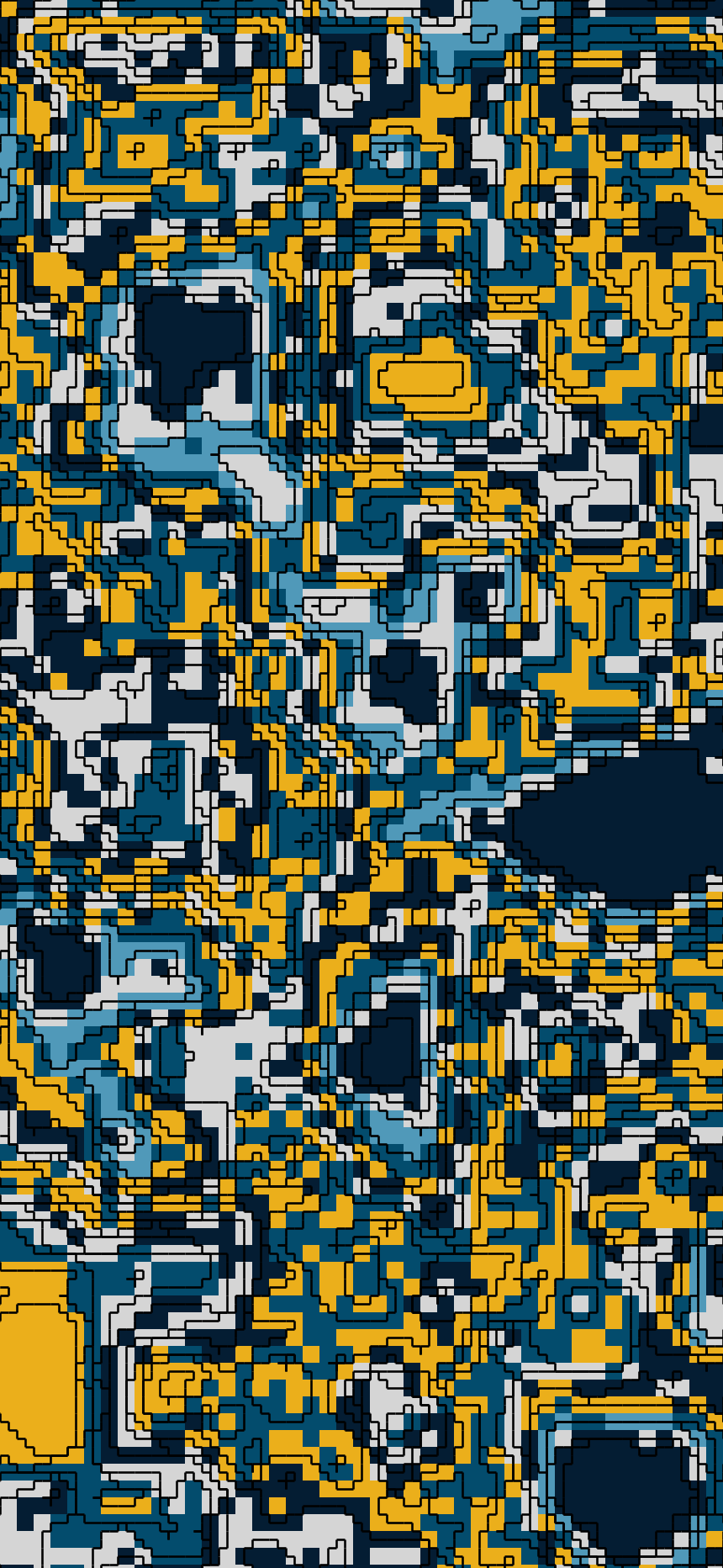 Creatively coded, colourful contours